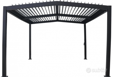 PERGOLA BIOCLIMATICA A 2 FALDE ALU 3X3.9