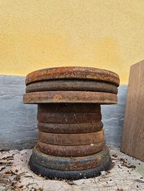 Pesi dischi palestra da ripristinare