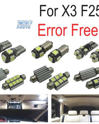 KIT 23 LAMPADE LED INTERNE BMW X3 F25 11-17