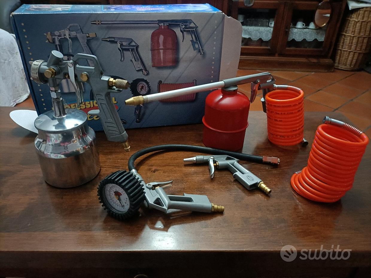 Kit 8 pneumatic stanley kit accessori compressore aria compressa 8 pz  aerografo