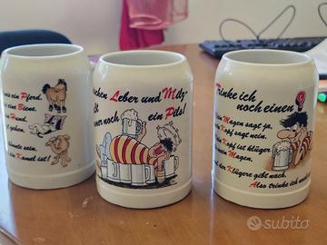 3 BICCHIERI DA BIRRA COLLEZIONE NUOVI