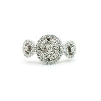 Anello oro 18kt  diamanti ct. 0.80 scritta Damiani