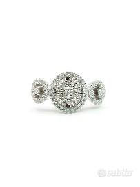 Anello oro 18kt  diamanti ct. 0.80 scritta Damiani