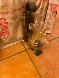 Applique Ferro Battuto  e Vetro