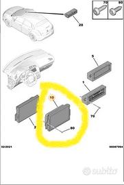 MODULO DISPLAY LCD CITROEN C4 DS4 9804707380