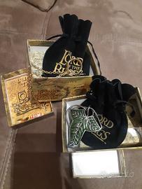 Anello di Frodo e spilla foglia di Lorien -LOTR-