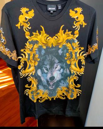 T-shirt con stampa animale Just Cavalli