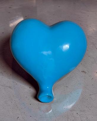 CUORE A PALLONCINO IN CERAMICA