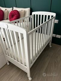 Lettino co-sleeping con materasso.
