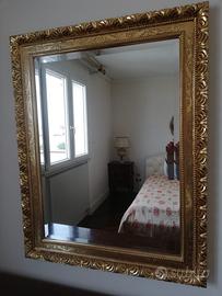 Specchio foglia oro
