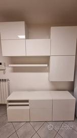Mobile soggiorno IKEA BESTÅ –  bianco lucido