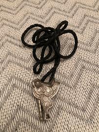 Cravatta bolo in metallo vintage