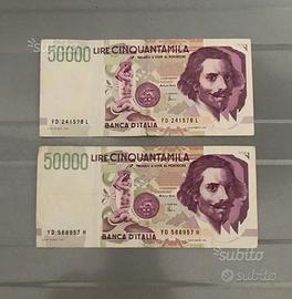 Banconote 50000 Lire