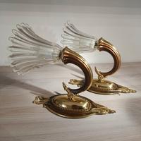 Coppia lampade Murano Barovier 