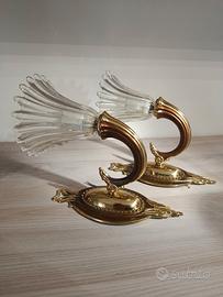 Coppia lampade Murano Barovier 