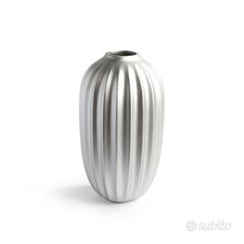 Vaso alto rigolo argento