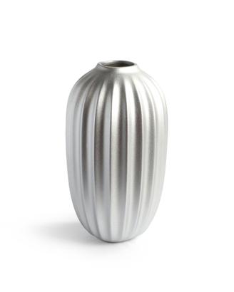 Vaso alto rigolo argento