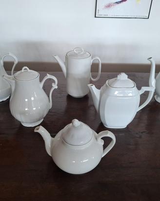 set di 6 teiere in porcellana Francese 