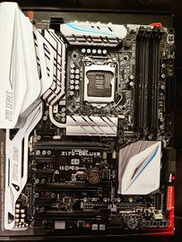 Scheda madre Asus z170 Deluxe i7 6700k 16gb ddr4