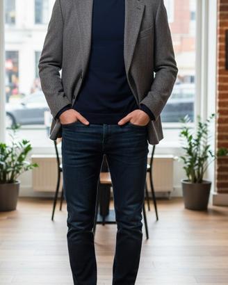 giacca lana e cashmere uomo Facis GFT T 54  Nuovo 