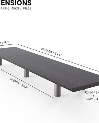Supporto Monitor Grande Fenge 100cm regolabile