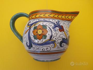 Brocca in Ceramica Volpi Deruta - Dipinta a Mano