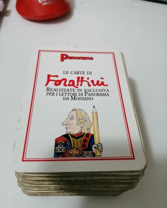 Due mazzi carte da gioco Giorgio Forattini