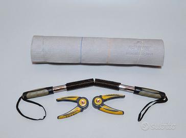 Kit fitness casa Tappetino+Power Twister+Pinze Han