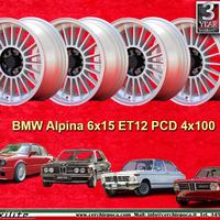 4 pz. cerchi BMW Alpina 6x15 ET12 1500-2000tii 150