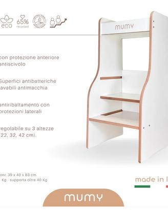 Torre montessoriana - learning tower regolabile