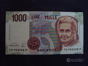 cartamoneta lire 1000 montessori