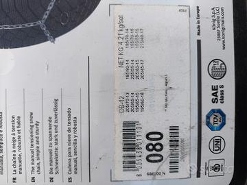 Catene da neve Konig cb-12 misura 080