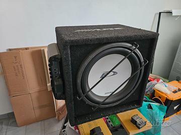 Subwoofer Alpine SBE 12br+amplificatore Alpine MRP