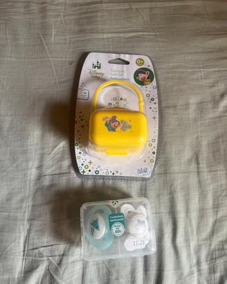 1 porta ciuccio Disney + 2 ciucci