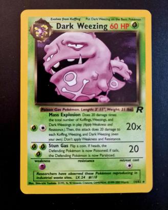 Carta pokemon Dark Weezing - Set Team Rocket - ENG