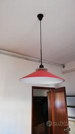 Lampadario rosso