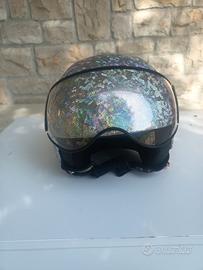 casco m.black glitterato taglia S