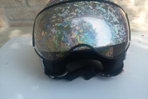 casco m.black glitterato taglia S