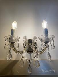Luce a muro a 2 luci in stile classico