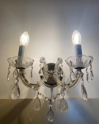Luce a muro a 2 luci in stile classico