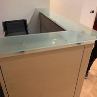 Reception ufficio a L (senza tavolo)