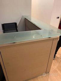 Reception ufficio a L (senza tavolo)