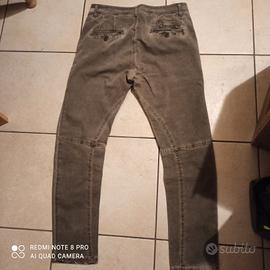 pantaloni uomo militare grigio