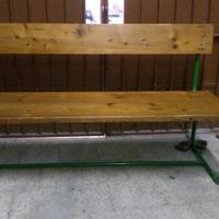 Panca in legno & ferro - spogliatoio