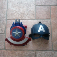 Scudo spara nerf +maschera capitan america