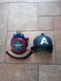 Scudo spara nerf +maschera capitan america