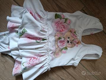 costume da bagno Monnalisa con balze 9 mesi