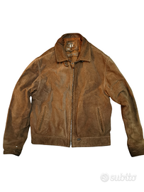 Giubbino giacca vera pelle renna anni 90 energy