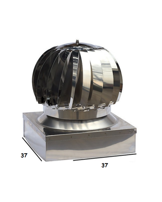 Fumaiolo comignolo girevole Inox 37 x 37