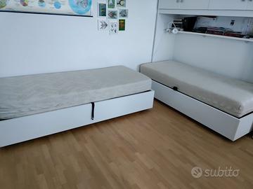 letti a una piazza + materassi